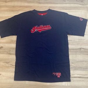 MLB Indians Shirt. Mens Large. Vintage. Cleveland Indians Blue shirt.